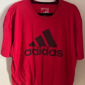 adidas Red Short Sleeve Tee